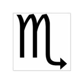 scorpio-symbool, kunststempel rubberstempel (Afrduk)