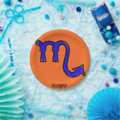 Scorpio-symbool Papieren Bordje (Feest)