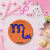 Scorpio-symbool Papieren Bordje (Feest)