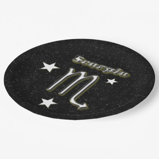 Scorpio-symbool Papieren Bordje (Gekanteld)