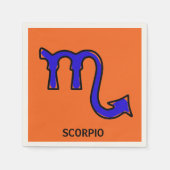 Scorpio-symbool Servetten (Voorkant)