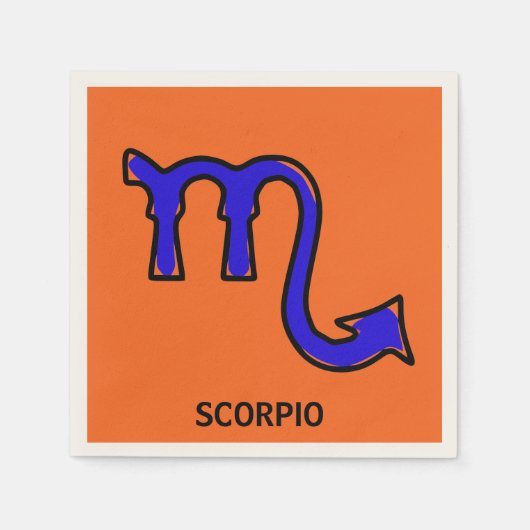 Scorpio-symbool Servetten (Voorkant)