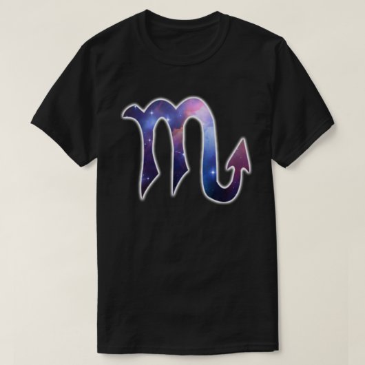 Scorpio Symbool Shirt - zwart (Design voorkant)