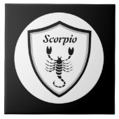 Scorpio-symbool Tegeltje (Voorkant)