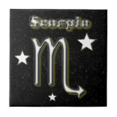 Scorpio-symbool Tegeltje (Voorkant)