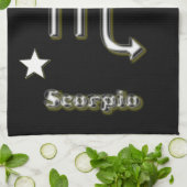 Scorpio-symbool Theedoek (Gevouwen)