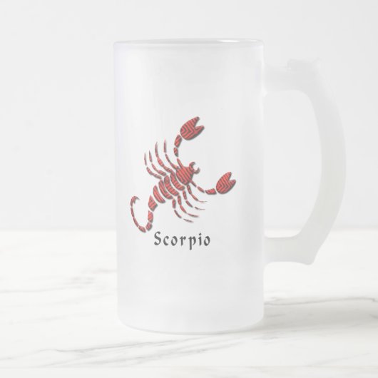 Scorpio-teken Bevestigde Mok bier (Rechts)