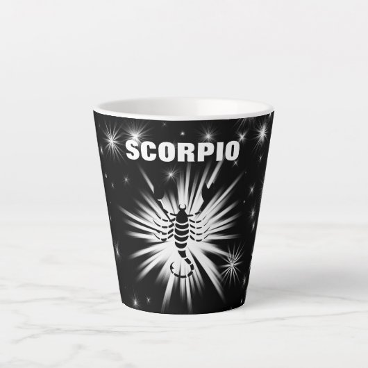 Scorpio-teken Latte Mok (Voorkant)