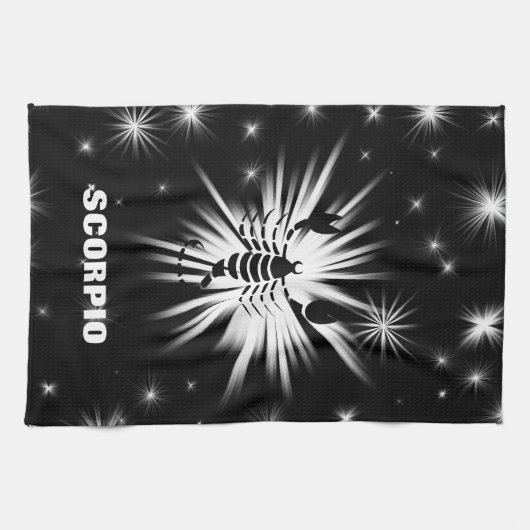 Scorpio-teken Theedoek (Horizontaal)
