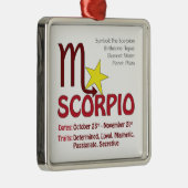 Scorpio Traits Square Ornament (Rechts)