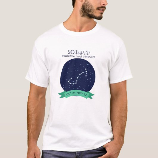 Scorpio Traits T-shirt (Voorkant)