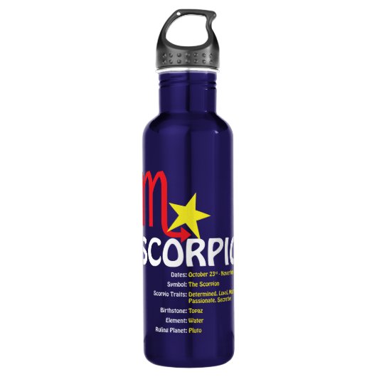 Scorpio Traits Water Flacon Waterfles (Voorkant)