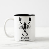 Scorpio Tweekleurige Koffiemok (Links)