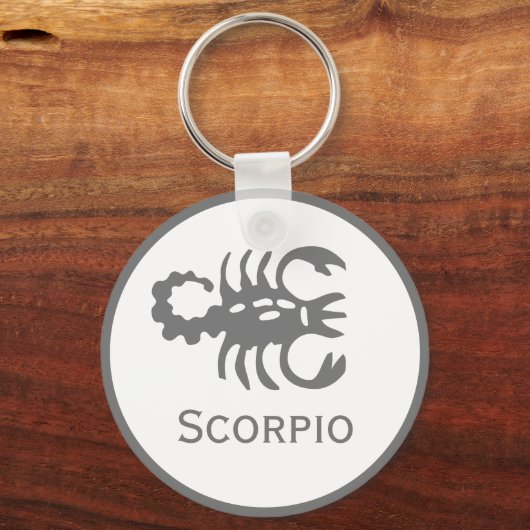 Scorpio van het Zodiac-ontwerp Sleutelhanger (Achterkant)