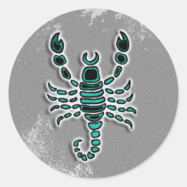 Scorpio van Horoscoop Ronde Sticker