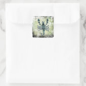 Scorpio van Horoscoop Vierkante Sticker (Tas)