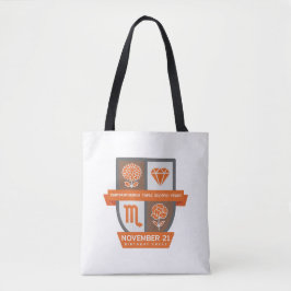 Scorpio Verjaardagswapen™ voor 1-21 november Tote Bag