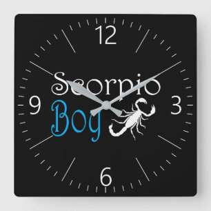 Scorpio Vierkante Klok