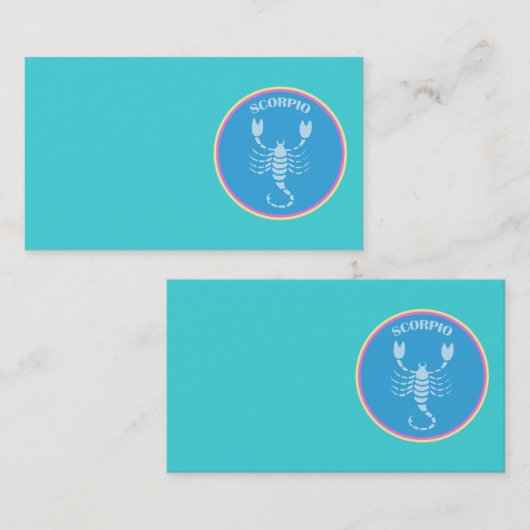 Scorpio-Visitekaartje Visitekaartje (Voorkant / Achterkant)