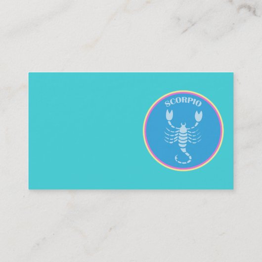Scorpio-Visitekaartje Visitekaartje (Achterkant)