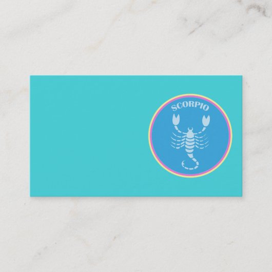 Scorpio-Visitekaartje Visitekaartje (Voorkant)