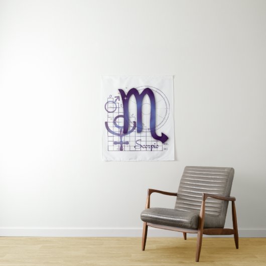 Scorpio Wandkleed (In situ)
