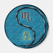 Scorpio & Water Dragon Magneet (Voorkant)