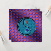 Scorpio & Water Ox Kaart (Voorkant / Achterkant in situ)