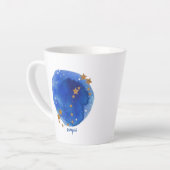 Scorpio Waterverf Night Sky Constellation Zodiac Latte Mok (Linkerhoek)