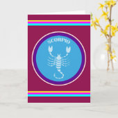 Scorpio-Wenskaart Kaart (Gele Bloem)