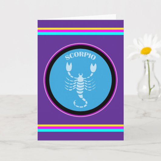 Scorpio-Wenskaart Kaart (Kleine Plant)