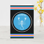 Scorpio-Wenskaart Kaart (Gele Bloem)