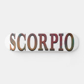 Scorpio White Skateboard Deck (Horizontaal)