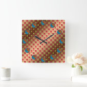 Scorpio & Wood Rat Vierkante Klok (Huis)