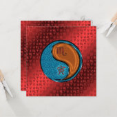 Scorpio & Wood Tiger Kaart (Voorkant / Achterkant in situ)