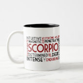 Scorpio Word Collage Mok (Links)