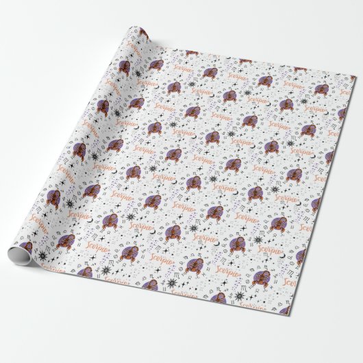 Scorpio Wrapping Paper Cadeaupapier (Uitgerold)