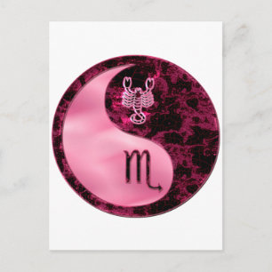 Scorpio Yin Yang Briefkaart