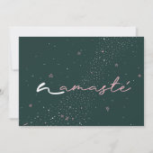 Scorpio Yoga Girl Birthday Kaart (Achterkant)