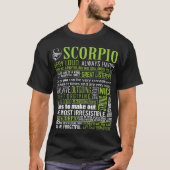 Scorpio Zeer luchtig Altijd Happy Talkative Zodiac T-shirt (Voorkant)