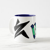 Scorpio. Ziqpu Tweekleurige Koffiemok (Voorkant links)