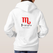 Scorpio zodiaal teken hoodie (Achterkant)