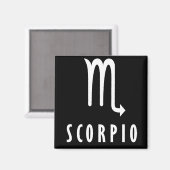 Scorpio zodiaal teken magneet (Voorkant / Achterkant)