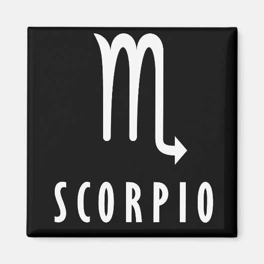 Scorpio zodiaal teken magneet (Voorkant)