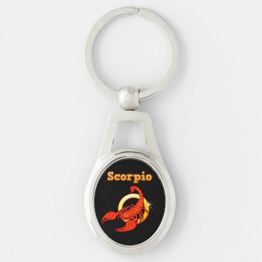Scorpio zodiaal teken sleutelhanger (Voorkant)