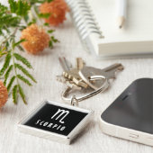 Scorpio zodiaal teken sleutelhanger (Zijkant)