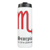 Scorpio zodiaal teken thermosbeker (Voorkant)