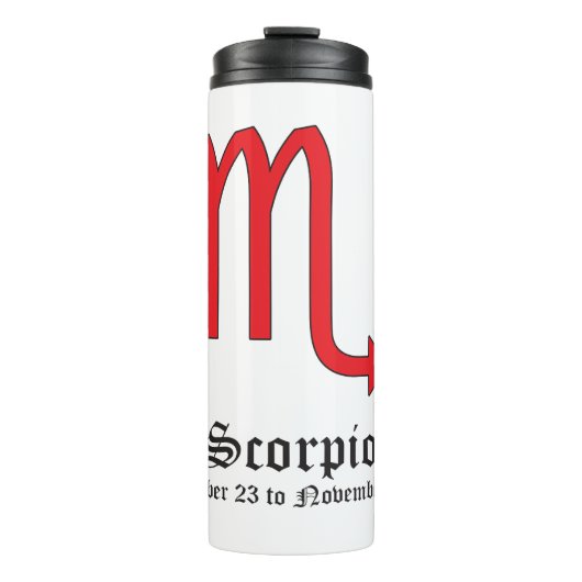 Scorpio zodiaal teken thermosbeker (Voorkant)