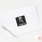 Scorpio zodiaal teken vierkante sticker (Envelop)