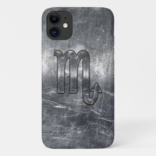 Scorpio Zodiab Onderteken Onderdruk Industriële st Case-Mate iPhone Case (Achterkant)